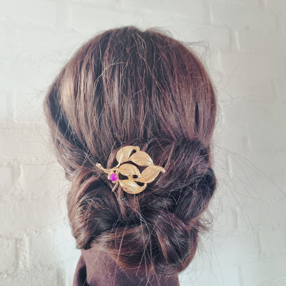 Glamourøs vintage hårnål - Hårpynt med blomster og perler til bryllup, konfirmation og fest