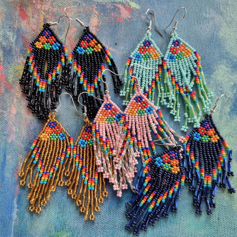 Mintgrønne øreringe - Hårpynt med blomster og perler til bryllup, konfirmation og fest