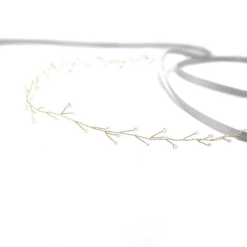 Super enkel og fin hårkæde - Hårpynt med blomster og perler til bryllup, konfirmation og fest