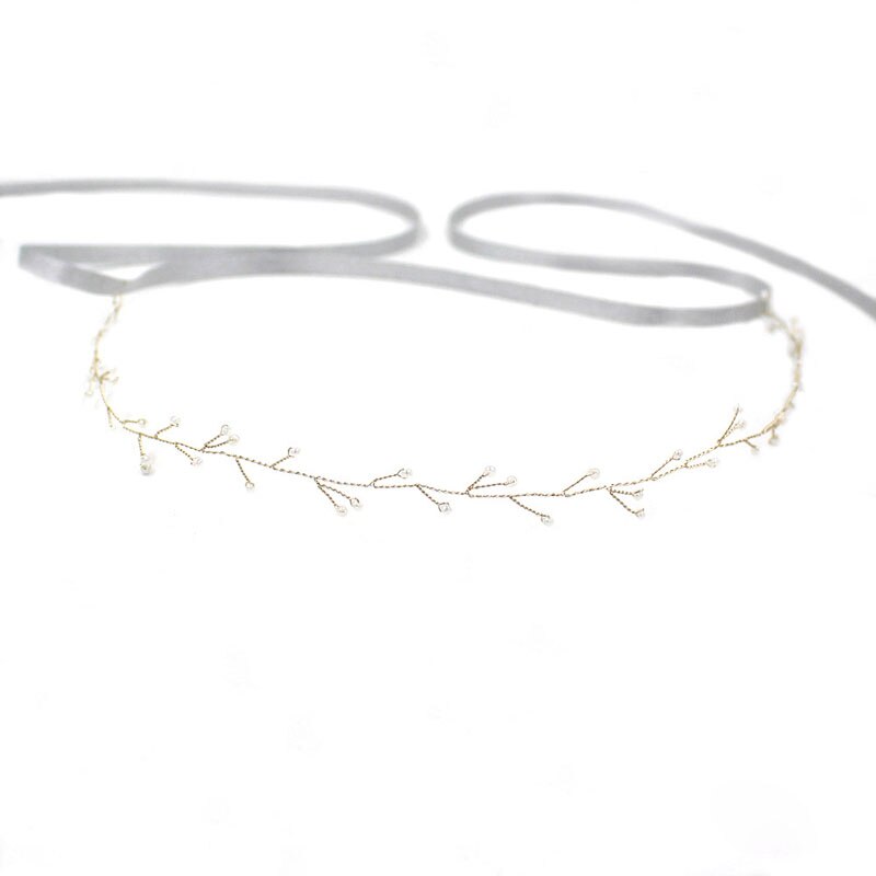 Super enkel og fin hårkæde - Hårpynt med blomster og perler til bryllup, konfirmation og fest