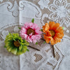 De fineste gerbera - Hårpynt med blomster og perler til bryllup, konfirmation og fest