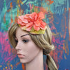 Fascinator med blomsterblade - Hårpynt med blomster og perler til bryllup, konfirmation og fest