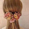 Den smukkeste hårkam med hortensia - Hårpynt med blomster og perler til bryllup, konfirmation og fest