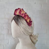 Vintage-look hårbøjle med blomsterblade - Hårpynt med blomster og perler til bryllup, konfirmation og fest
