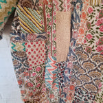 Smukkeste patchwork kimono - Hårpynt med blomster og perler til bryllup, konfirmation og fest