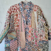 Smukkeste patchwork kimono - Hårpynt med blomster og perler til bryllup, konfirmation og fest
