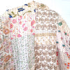 Kantha patchwork jakke - lang - Hårpynt med blomster og perler til bryllup, konfirmation og fest