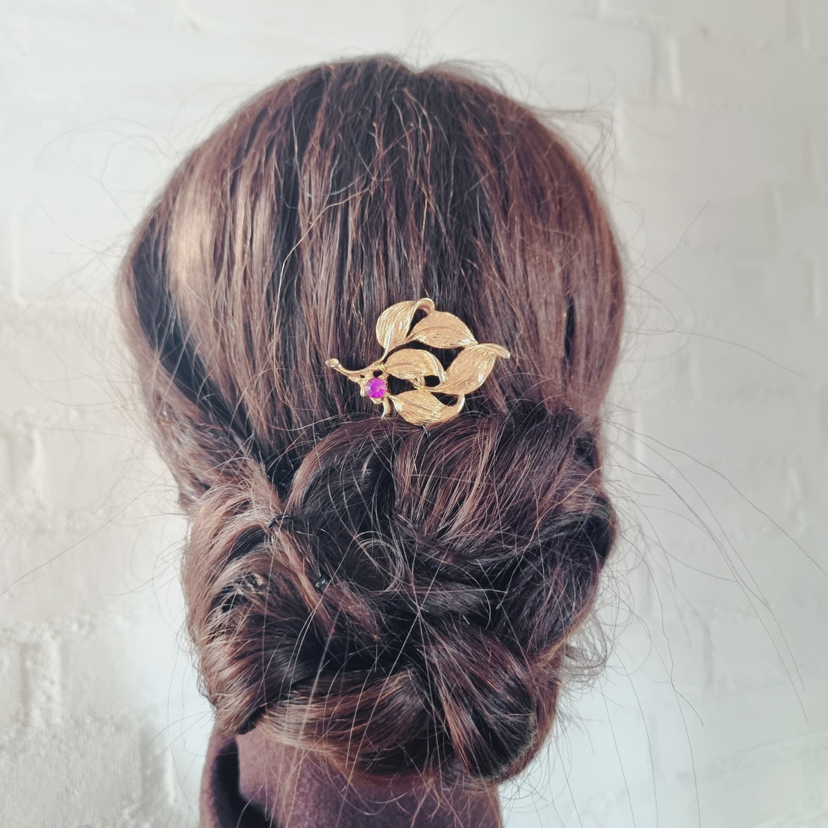 Glamourøs vintage hårnål - Hårpynt med blomster og perler til bryllup, konfirmation og fest