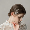 Den fineste hårnål med perler og rhinsten - Hårpynt med blomster og perler til bryllup, konfirmation og fest