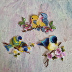 De sødeste strygemærker med fugle - Hårpynt med blomster og perler til bryllup, konfirmation og fest
