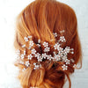 Vanvittigt fin hårkam - Hårpynt med blomster og perler til bryllup, konfirmation og fest
