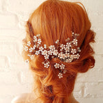 Vanvittigt fin hårkam - Hårpynt med blomster og perler til bryllup, konfirmation og fest