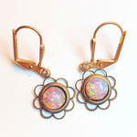 De smukkeste små øreringe med opaler - Hårpynt med blomster og perler til bryllup, konfirmation og fest