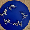Den fineste hårkæde med krystaller - Hårpynt med blomster og perler til bryllup, konfirmation og fest