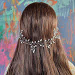Det fineste krystalsmykke til håret - Hårpynt med blomster og perler til bryllup, konfirmation og fest