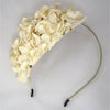Hårpynt til bryllup - Headpiece med hvide gardenia blomster i stil med Kronprinsesse Mary - Hårpynt med blomster og perler til bryllup, konfirmation og fest